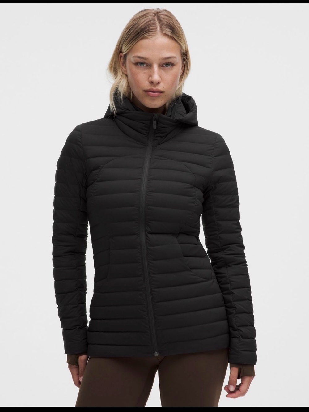 Lululemon “Pack It Down” Women's Black Hooded Puffer Jacket